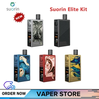 

Original Suorin Elite Vape Kit 1100mAh Battery supports 40W Maxmium output 3.1ml Cartridge with 1.0Ω/0.4Ω coils E-cigarette
