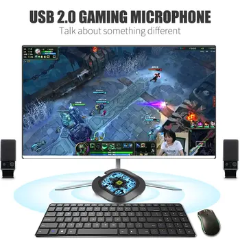 

USB Omni-directional Condenser drive-free conference microphone computer game voice microphone Taobao live broadcast pickup