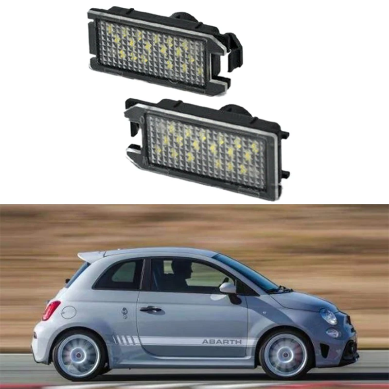2012 fiat 500 license plate led