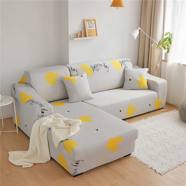 Геометрический эластичный чехол для дивана в форме L, секционный угловой шезлонг, диван-стрейч, чехол для дивана, чехлы для гостиной - Цвет: Color 10