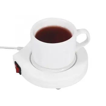 

Warmer Heater110V White Electric Powered Cup Warmer Heater Pad Coffee Tea Milk Mug US Plug