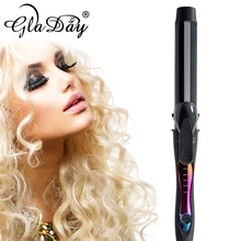 Новое поступление Профессиональные керамические щипцы для завивки волос светодиодный щипцы для завивки 32 мм щипцы для завивки волос модные Инструменты для укладки