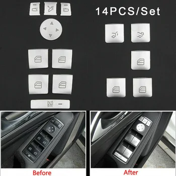 

Lift Decoration Trim Button Trim For Mercedes-Benz A/B/C W204/E W212 14pcs/Set Car Brandnew