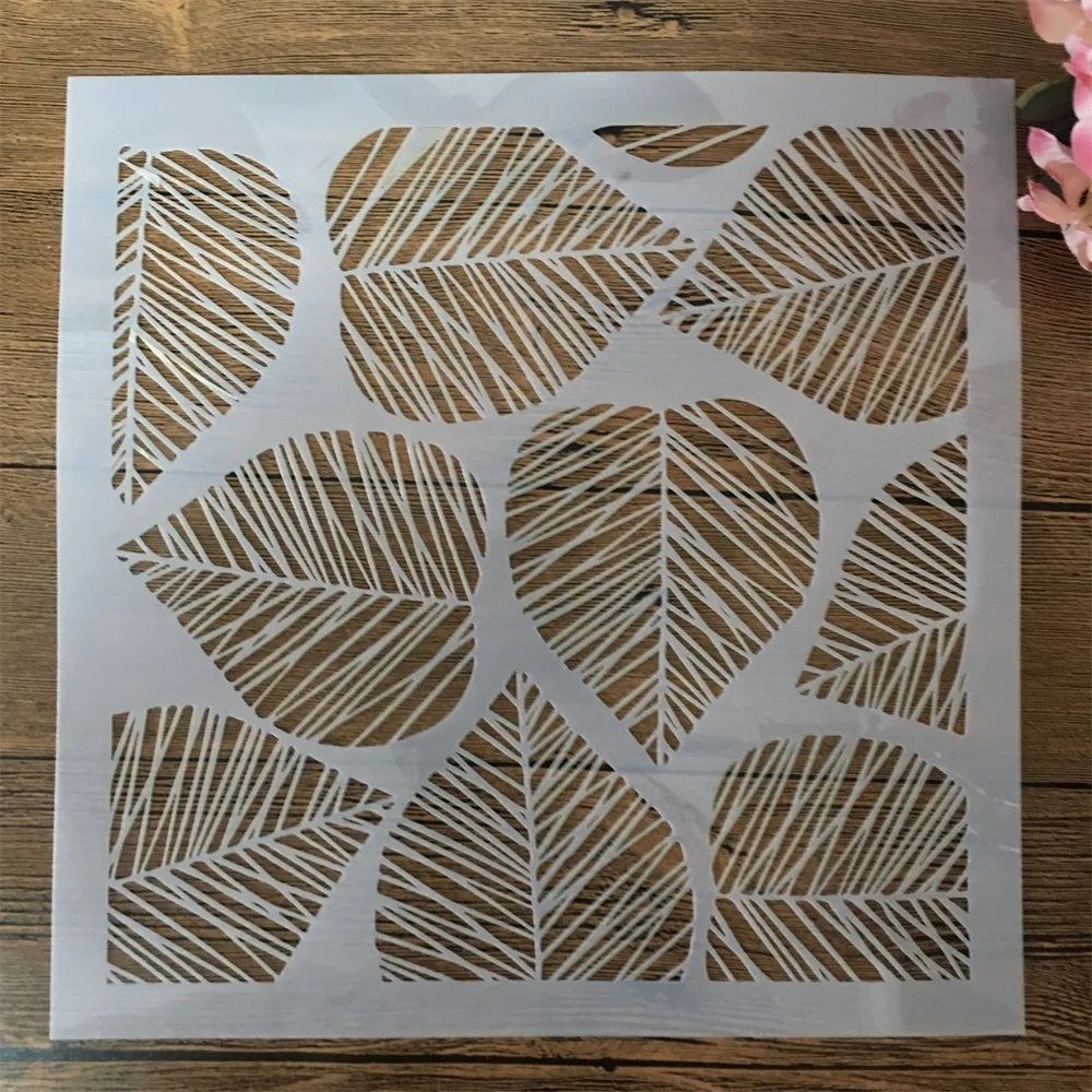 

30*30cm Big Leaves DIY Layering Stencils Wall Painting Scrapbook Coloring Embossing Album Decorative Template