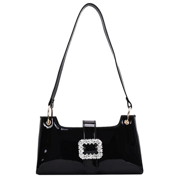 

191228 iVog New Arrival Everyday Ladies Shoulder Crossbody Handbag Red Black Geometric Clutch Hand Bags for Women 2019