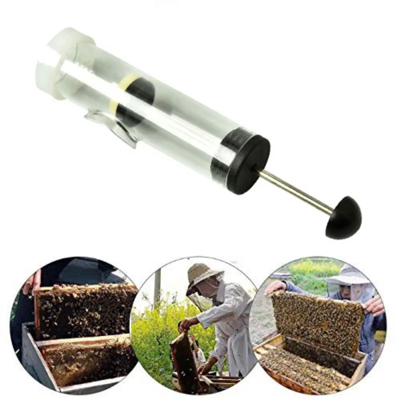 Портативная пчелиная матка флакон маркер маркировочная клетка с плунжером пластиковый для пчеловодства оборудование ТМ