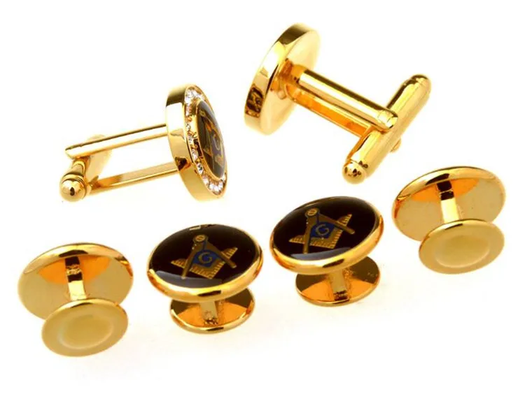 Gold-Crystal-Freemason-Tuxedo-Cufflinks-Collar-Studs-Set-6pcs-Set-Masonic-Free-Mason-Cuff-Links-Stud (1)