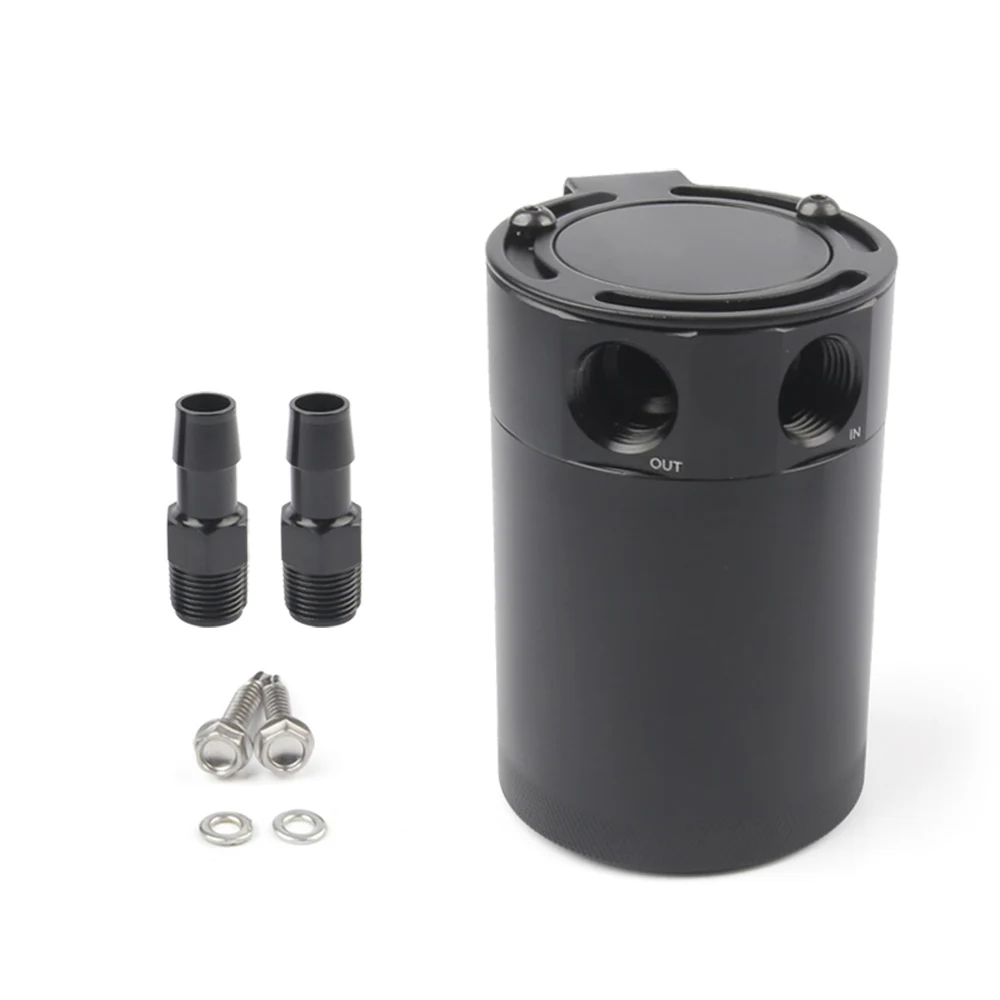 2-hole oil kettle Универсальный Компактный Baffled 2-алюминиевый порт маслоуловитель резервуар турбонасос с масляным охлаждением - Цвет: 2-hole oil kettle