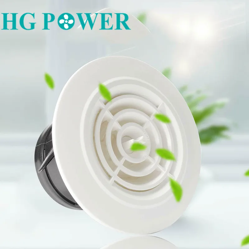Grill-Cover Ducting Ventilation-Vent Ceiling-Wall-Louver-Extract Adjustable Outlet Round