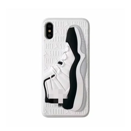 Горячий 350 boost v2 3D 700 Kanye Мягкий силиконовый чехол для 6S 7g 7plus 8 8plus X 10 XR XS Max башмак задняя крышка телефона Air bascketball - Цвет: white