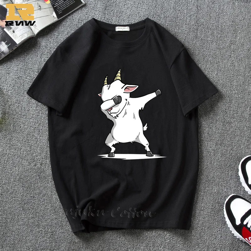 Dabbing Goat Футболка женская и мужская одежда забавная футболка для танцев с козами Harajuku модная футболка с графическим принтом Kawaii топы с принтом животных