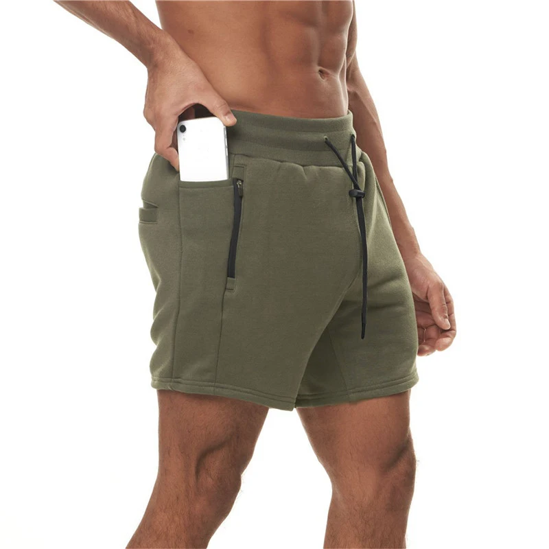 

Summer Beach Short New Running Shorts Men Quick Dry Gym Sport Shorts Fitness Multi-pocket Jogging Workout Short Beach Men Sports