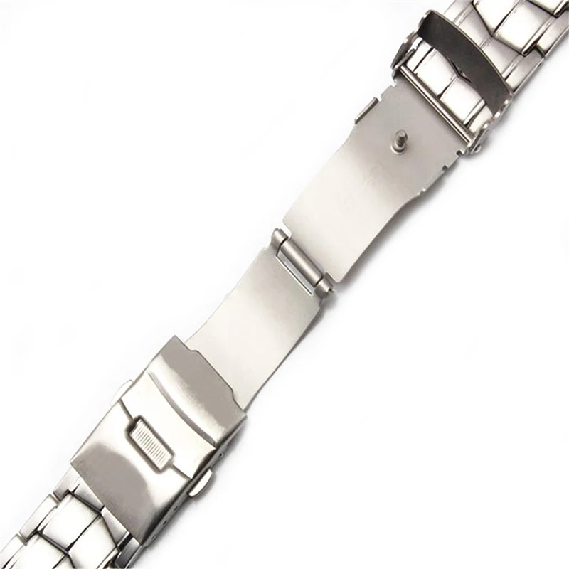 Accessories stainless steel strap men's for Casio ef-550 500 312 539 524 534 501 543 527 563 sports waterproof strap watch band