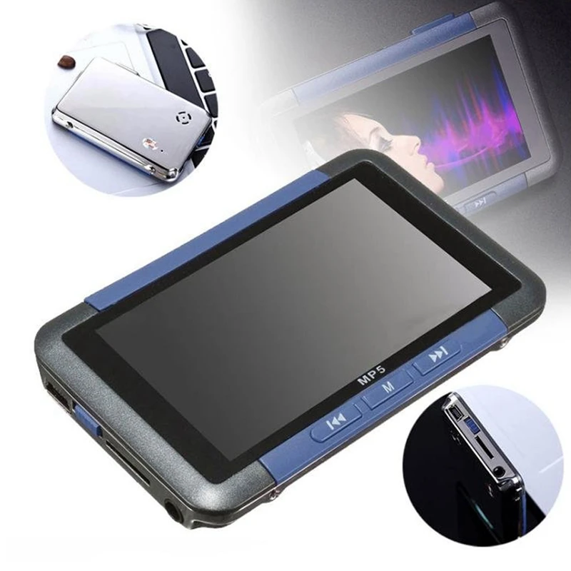 FFYY-3inch Slim Lcd Screen Mp5 Video Music Media Player FM Radio Recorder with USB Cable