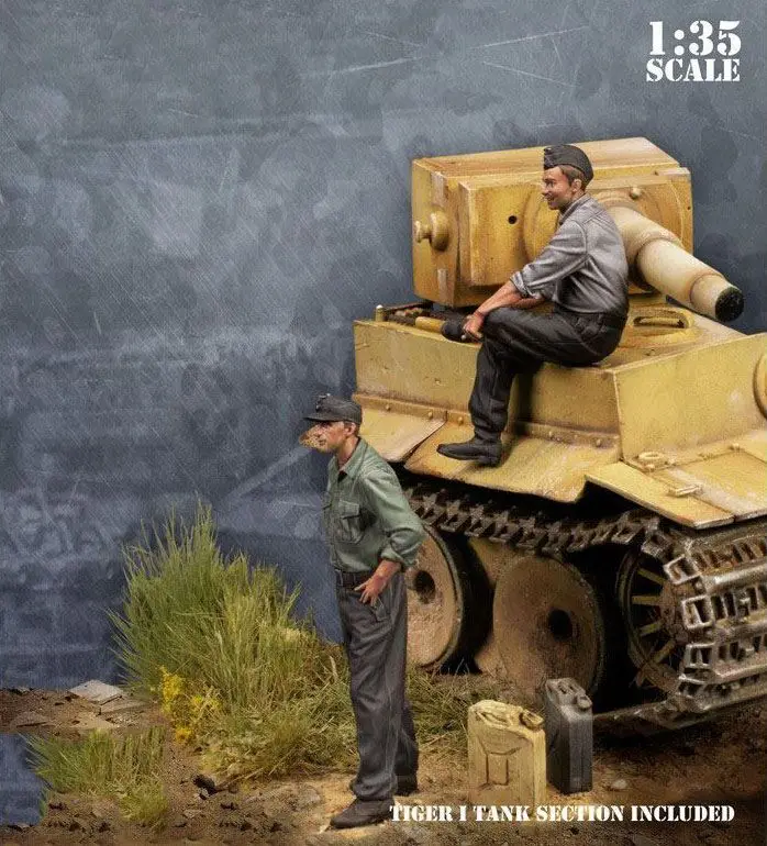 1/35 полимерная модель строительный комплект фигурка 2 человек с танкером|Наборы