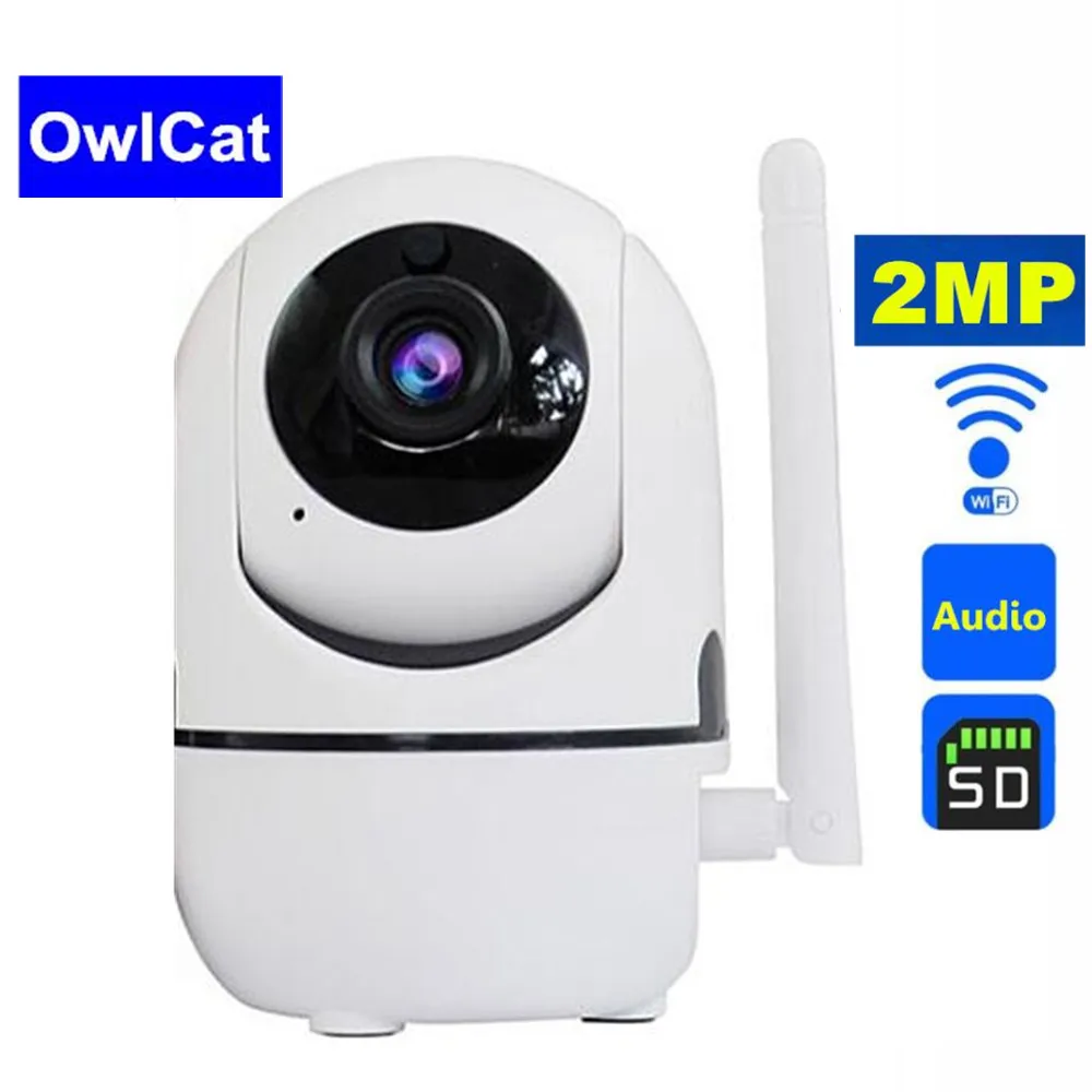 OwlCat 1080 P Full HD Беспроводной IP камера Wi-Fi IP CCTV Wi Fi Мини сети товары теле и видеонаблюдения камера с функцией автоматического слежения ИК ночь