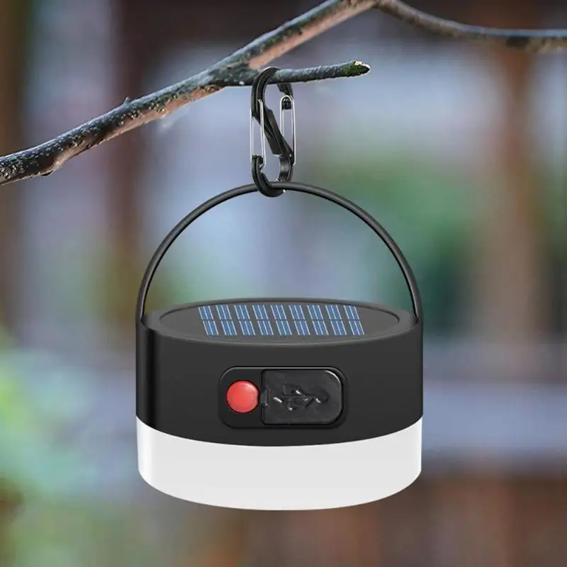 8 Led Солнечный походный светильник, открытый водонепроницаемый круглый тент лампа, Usb флэш-светильник, портативный фонарь на солнечной батарее, аварийный светильник ing