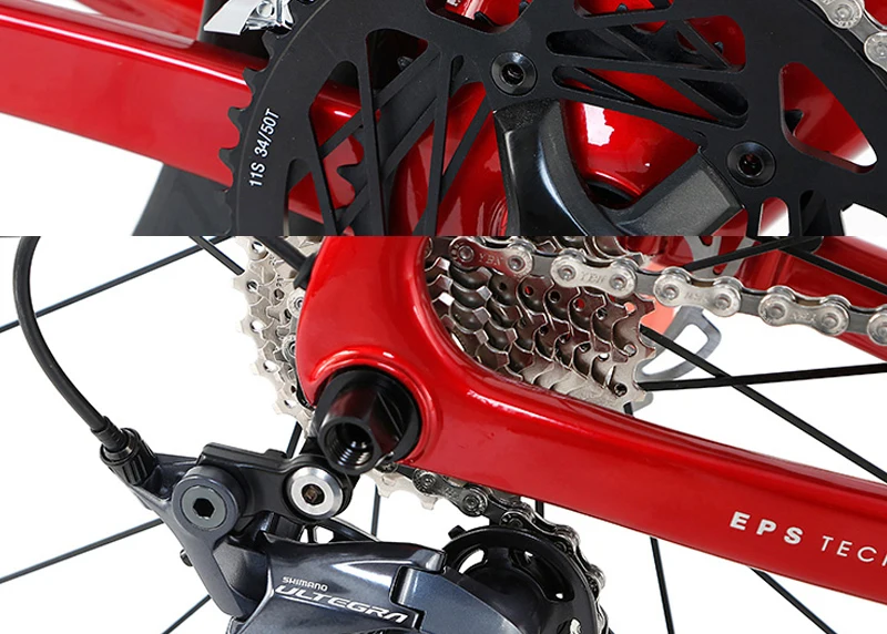 TWITTER Carbon Road bike 22 speed Disc brake road bike Carbon wheel For 105/R7000 UT/R8000 Components