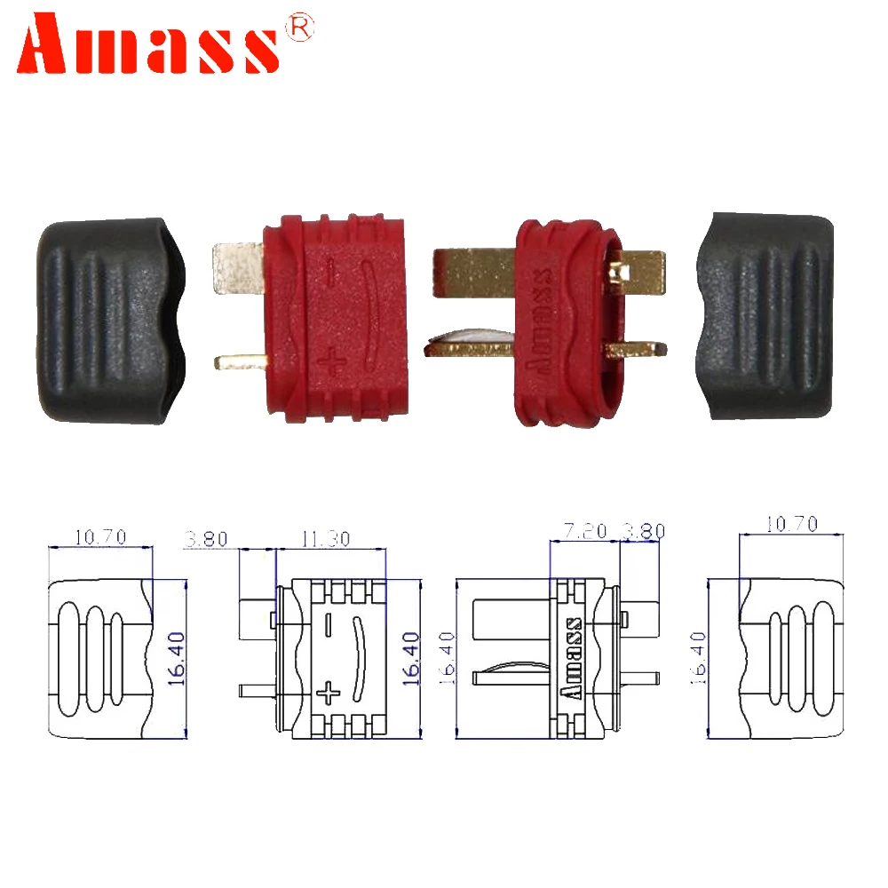Т образный разъем детские носки 5 пар Amass Нескользящая Tplug 40A высокий ток для RC