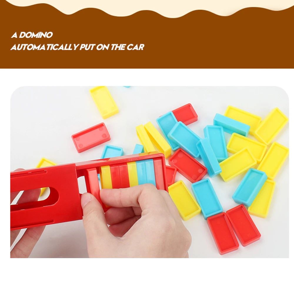 Blocos de Construção Brinquedo para Meninos Domino Trem Conjunto Empilhamento Meninas Faça Você Mesmo Crianças Cedo Educacional Brinquedo Plástico Natal Presente Aniversário Mod. 298872 8 High Quality Brinquedos e hobbies