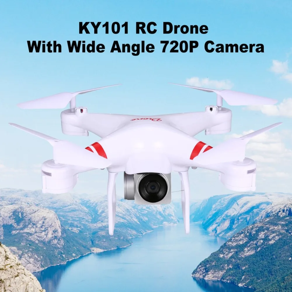 KY101S WiFi FPV широкоугольный 720P камера селфи RC Дрон режим удержания высоты Безголовый 3D переворачивает один ключ возврата Квадрокоптер 18 минут