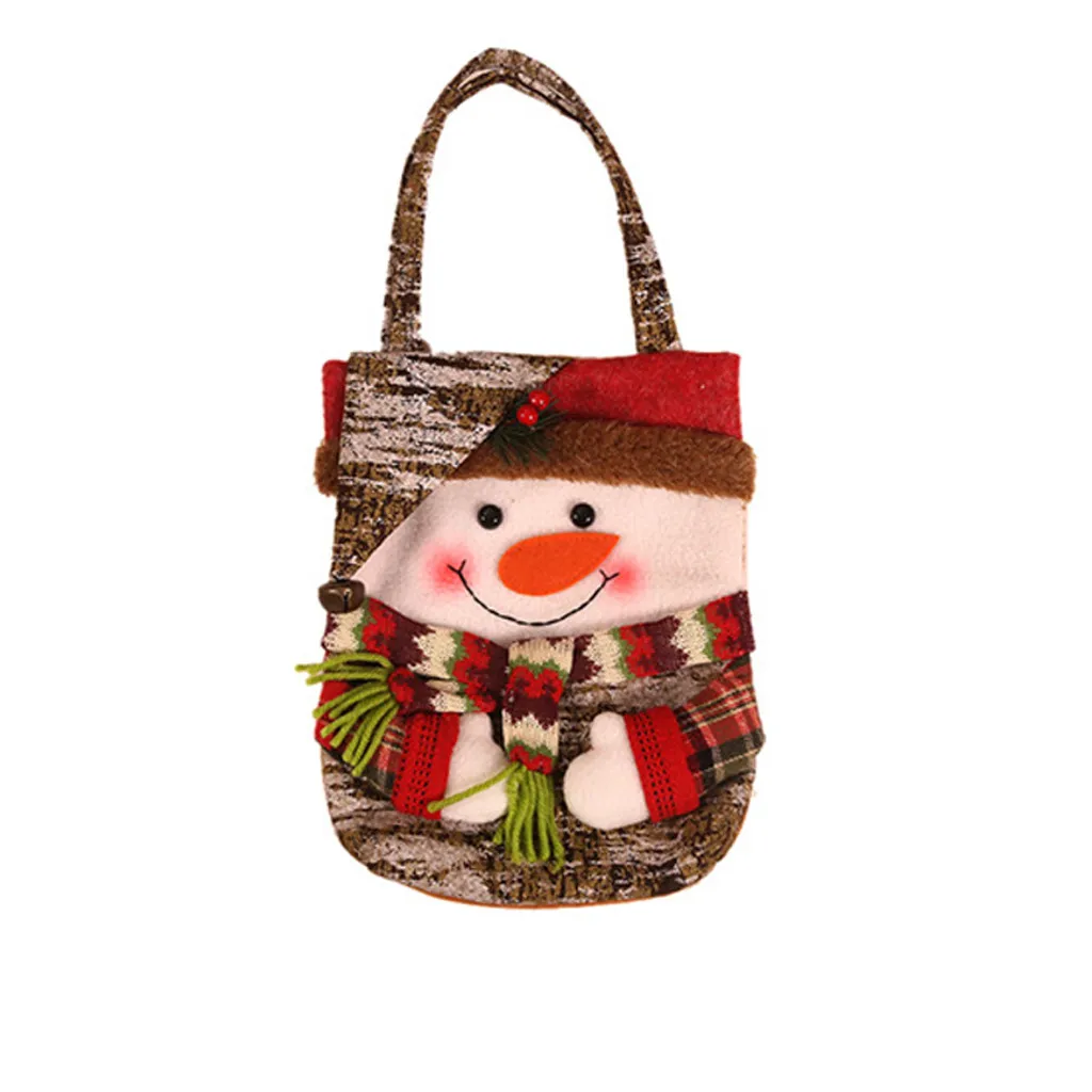 Navidad decoraciones para el hogar подарок Санта-Клауса сумки Счастливого Рождества конфеты сумки снеговик декоративный подарок керст Декор#0820