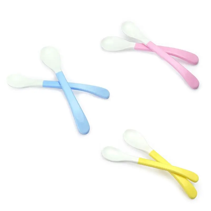 

Baby Spoons Toddlers Easy Grip Feeding Spoon Easy Clean Safety Infant Utensils