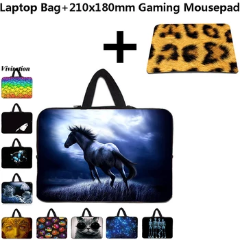 

For Dell CHUWI Lapbook SE HP Envy Laptop 13 10 12 14 15 17 11.6 Sleeve Chromebook Cover Bag Notebook 17.3 Case+21x18cm Mousepad