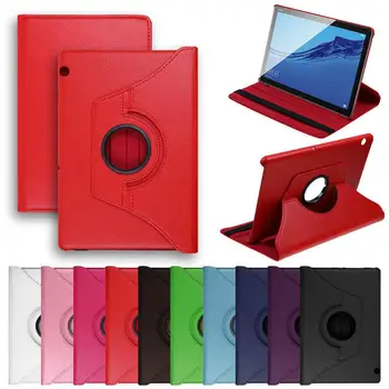 

Leather 360 Degree Rotating Stand Tablet Cover Case For Huawei MediaPad T5 10.1 Smart Flip Tablet Case