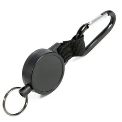Стальной трос эластичный брелок для ключей выдвижное кольцо для ключей с сигнализацией с карабином против потери брелок Кемпинг