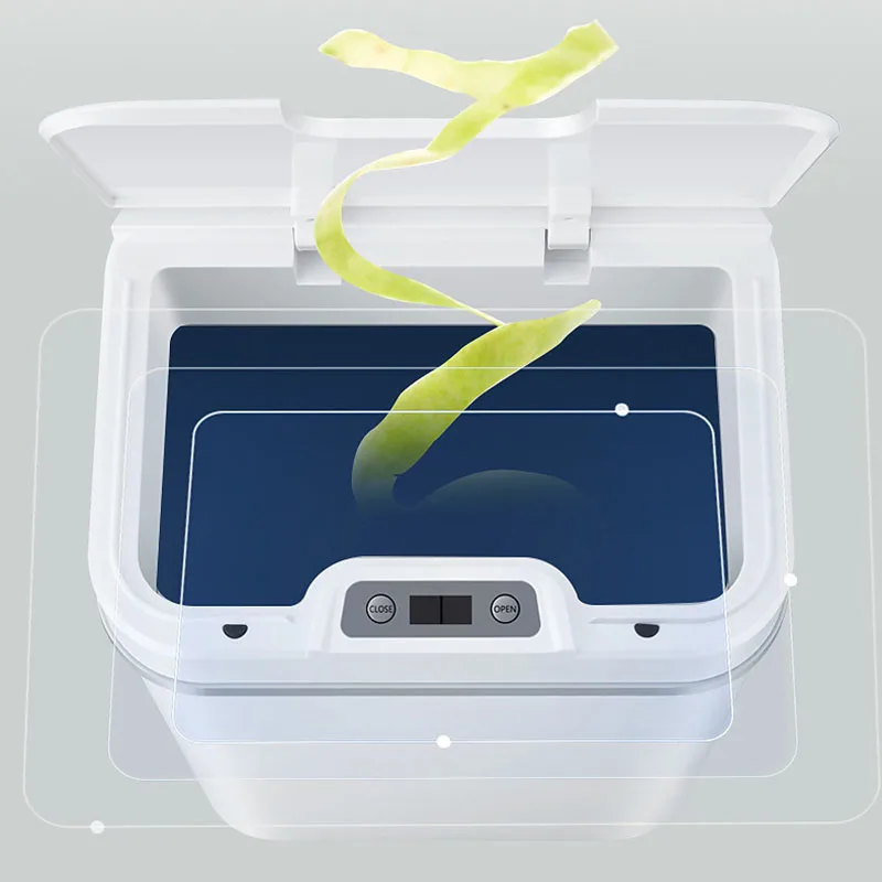 Automático sensor touchless cozinha lixo canintelligent indução