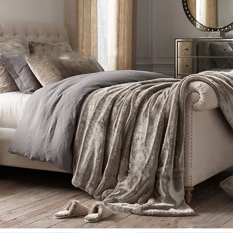 Плюшевая кровать Одеяло Европейский диван для отдыха фотография Bay Окно Модель украшения одеяло