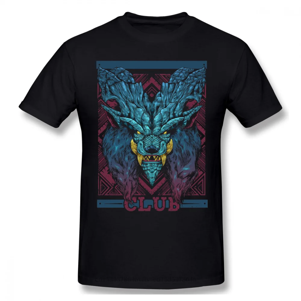 

Hunting Club Lunastra Print Cotton Funny Monster Hunter Felyne Palico Game Fashion Streetwear T-shirt