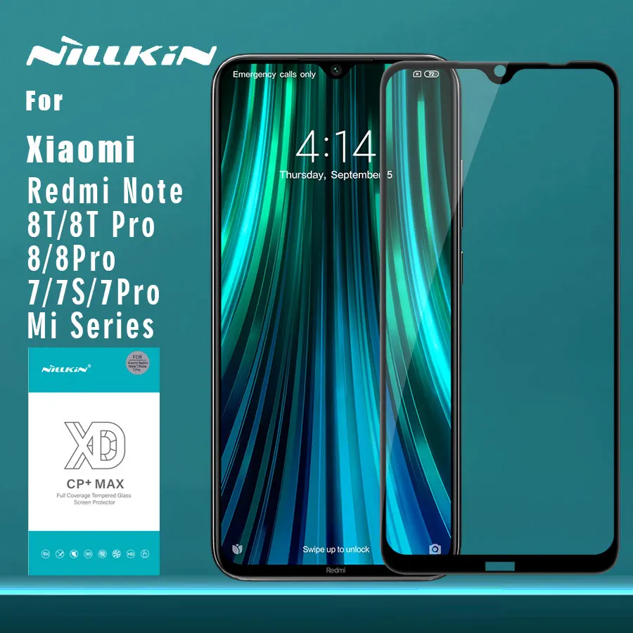 Для Xiao mi Red mi Note 8T 8 pro стекло Nillkin XD CP+ Max полное покрытие 3D Закаленное стекло протектор экрана для Xiaomi mi 9 Pro стекло