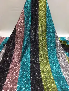 

Luxury African Lace Fabric High Quality French Organza Lace Fabric 2020 New Arrival Sequins Lace Fabrics For Wedding YYZ897533