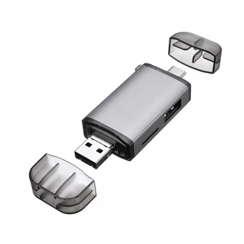 

Type C Card Reader Cards Adapter 6-in-1 Cardread For PC Mobile Phone Micro USB 3.0 TF Memory Cards Data Transmission