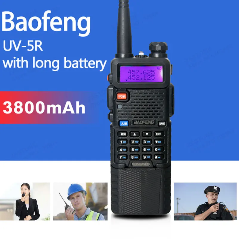 

2PCS Baofeng UV-5R Walkie Talkie Amateur Radio Portable Walkie Talkie 128 Dual Band UHF / VHF Radio Two Way Radio UV 5r C