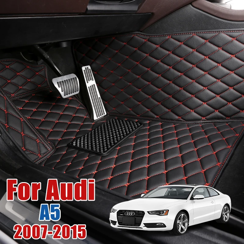 Кожаный Автомобильный напольный коврик для Audi A5 coupe 2007 2016 под заказ накладка на ногу ковер покрытие 2008 2009 2010