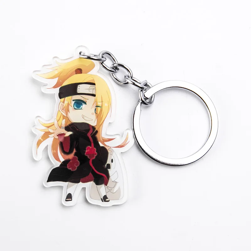 Аниме брелок Hyuga Hinata для женщин и мужчин милые акриловые брелки Наруто с