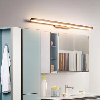 

Modern Mirror Front Light Bathroom Lamp AC 220V 110V Stainless steel Led Wall Light Waterproof Wall Mounted Wall Lamp