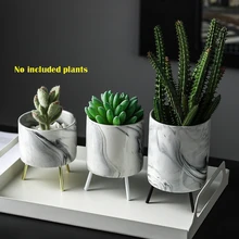 Скандинавский мраморный узор керамическая железная художественная ваза минимализм настольная зеленое растение цветочный горшок домашний Свадебный декор для гостиной