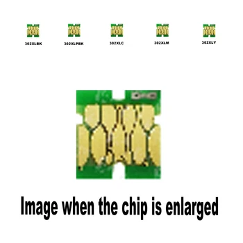 

5pack 1B+1PBK+1C+1M+1Y 302XL for Epson Compatible ink cartridge disposable chip XP-6000 6100