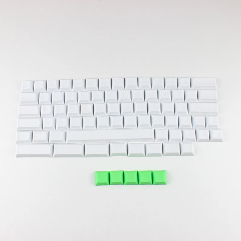 Розовый IDOBAO пустой 61 64 68 ANSI dsa брелки профиль толщиной PBT Keycap для Cherry MX механическая клавиатура GH60 XD64 GK64 Tada68 - Цвет: Розовый