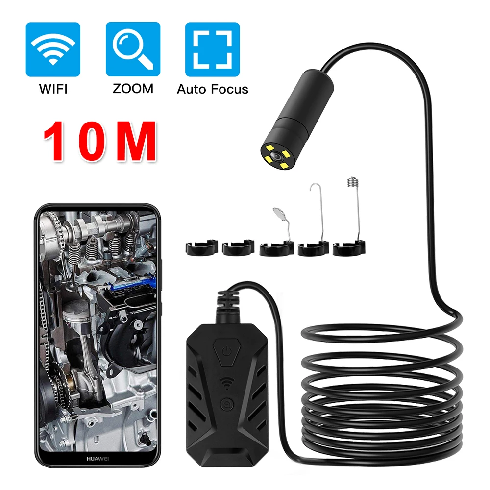 Лидер продаж F230 4-LEDs Регулируемый прямое подключение Wi-Fi HD 500w Камера эндоскопе 2/5/10M Фирменная Новинка и высокое качество