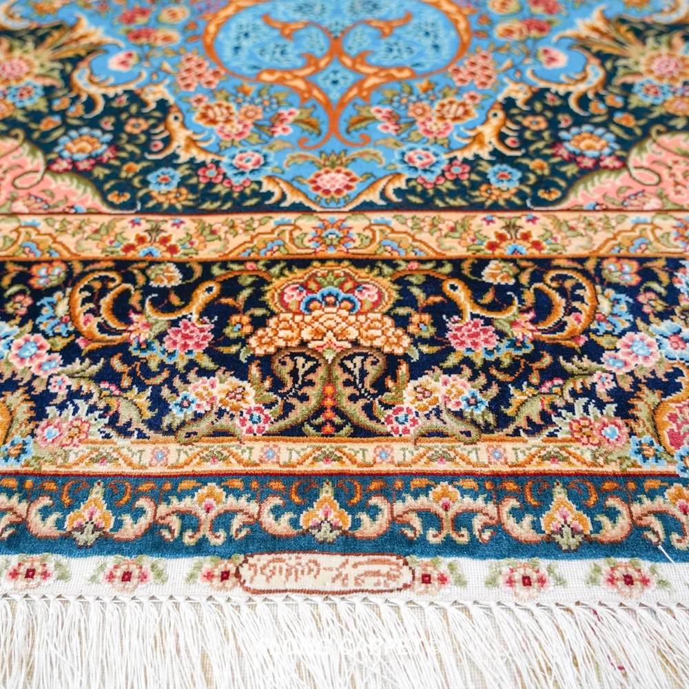 YILONG 4x6 &quotВосточная турецкий Шелковый vantage ковер персидский (ZQG515A)|tabriz rugs|rugged