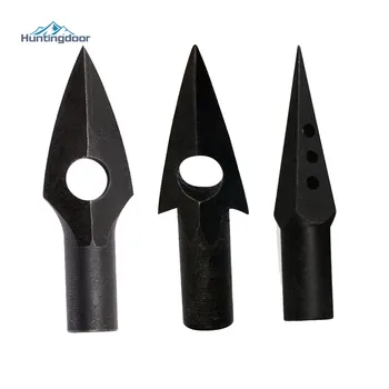 

12PCS One Hole Arrowhead Hunting Sharp Broadhead Steel Arrow Head Tips Points for Wood/Bamboo Arrow Shaft Archery Shooting