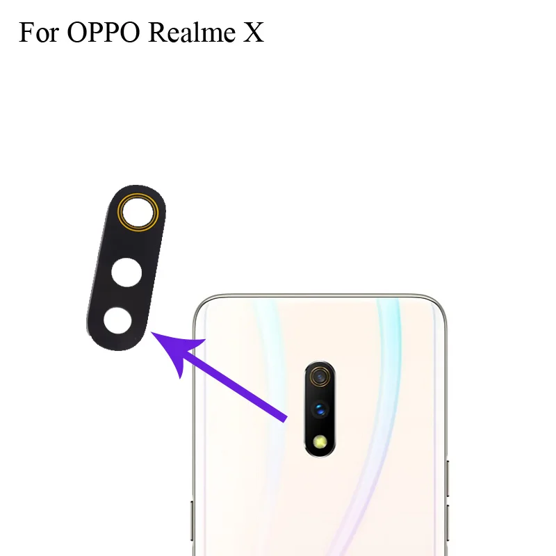 Для OPPO Realme X Объектив задней камеры тест хорошо для OPPO Real me X RealmeX Замена