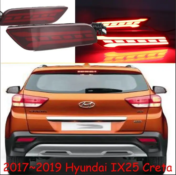 1 комплект Автомобильный Стайлинг для хвостовой лампы для hyundai Creta IX25 задний фонарь~ 2019y taillamp для Toyota IX25 Creta задняя фара светодиодная - Цвет: B style