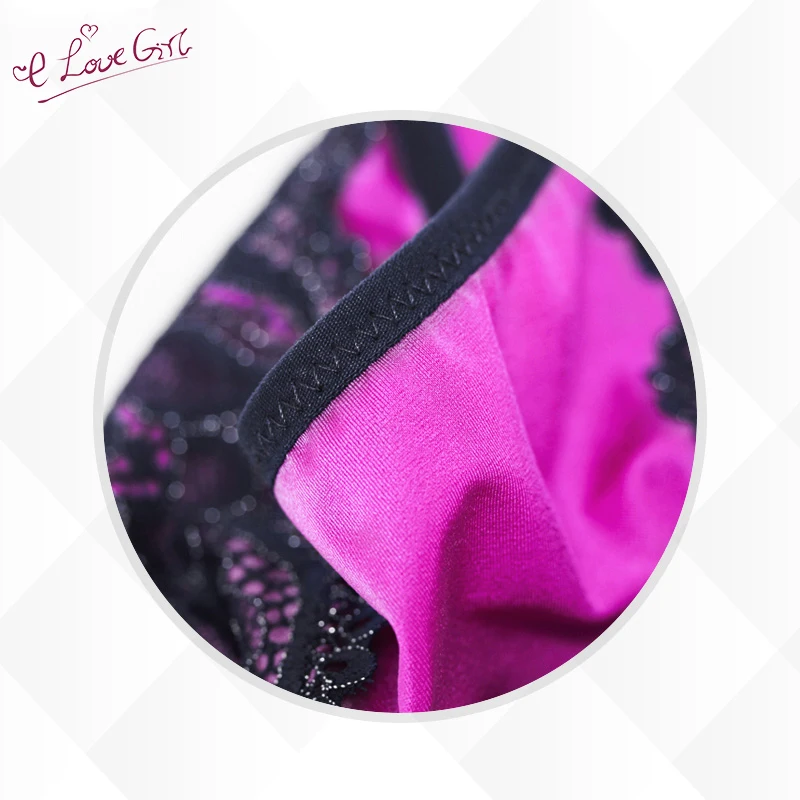 Трусики эротичные бесшовные контрастных цветов с низкой посадкой|Женские