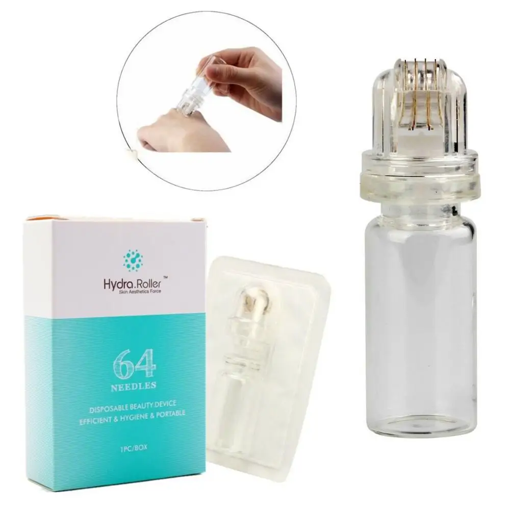 

64 Pin Micro Needle Titanium needle Tips Hydra Roller Hyaluronic Acid Skin Care Anti Wrinkle Acne Reduce Pore Tighten Whiten
